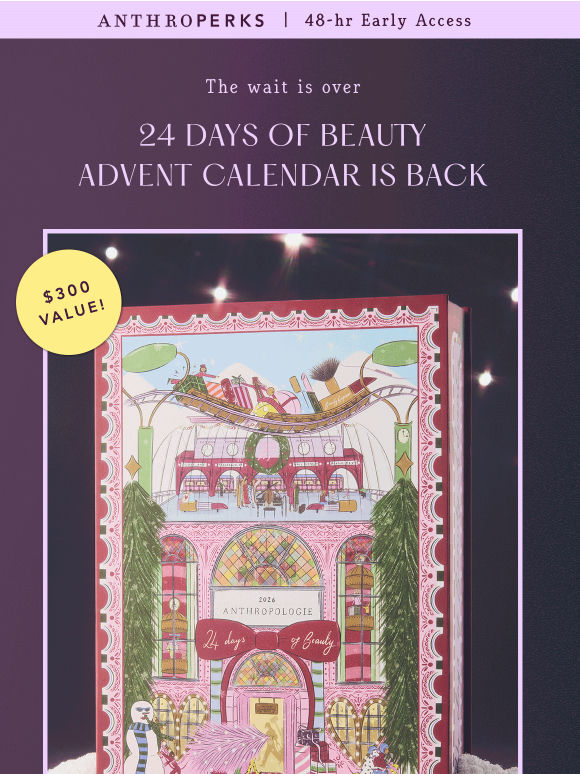 It’s here: The Beauty Advent Calendar