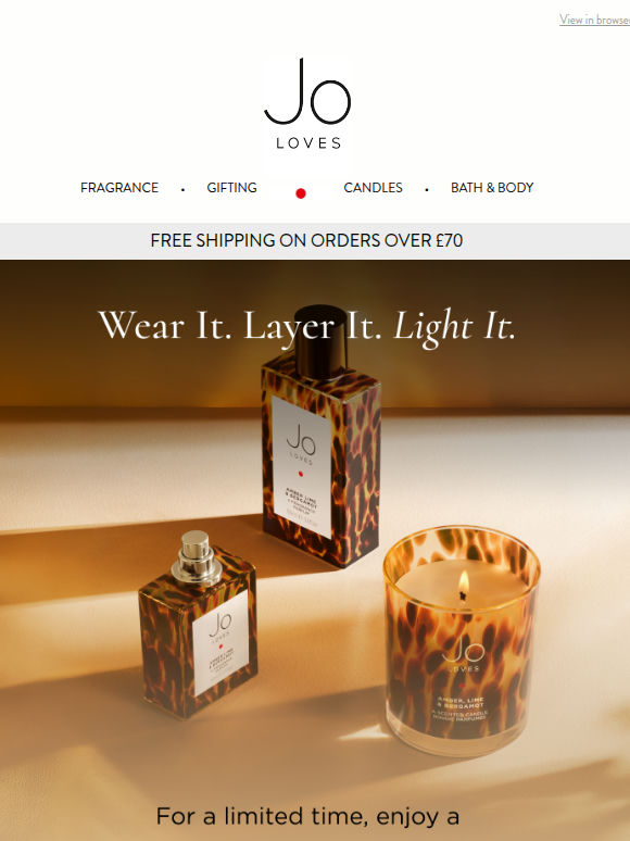 Your Amber, Lime & Bergamot Gift from Jo