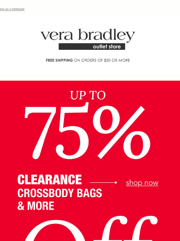 Crossbody bags & more, now up to 75% off