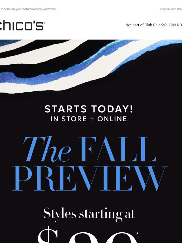 Get Ahead NOW: The Fall Preview from $39