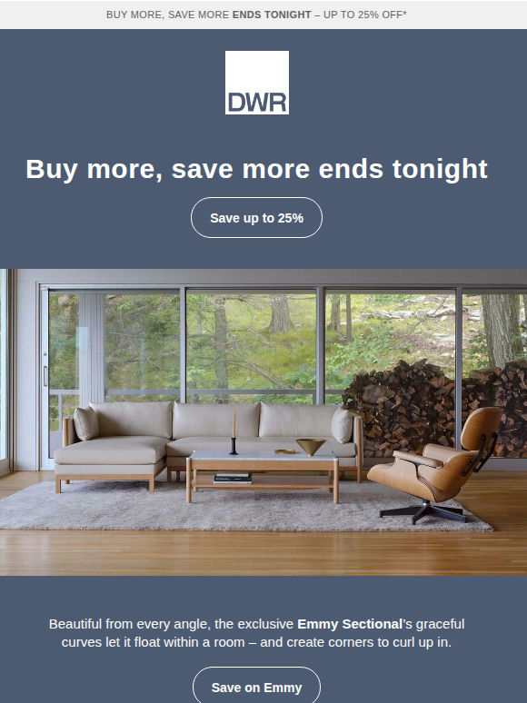 Last chance to save up to 25%