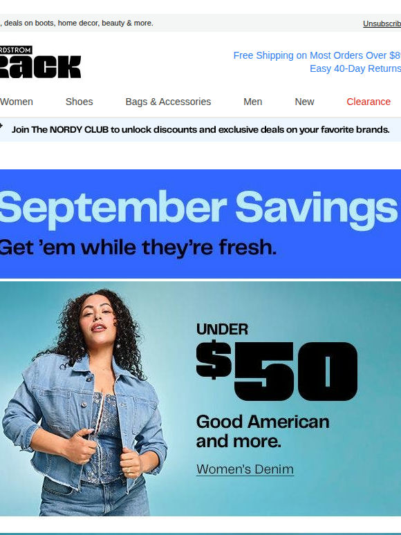 Denim under $50 from top brands like Good American