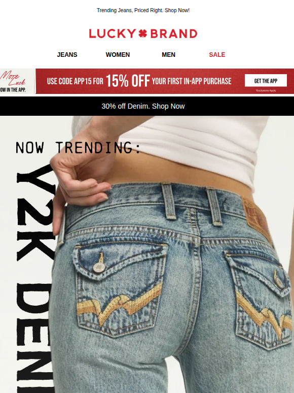 Y2K Denim Is Back (+ 30% Off)