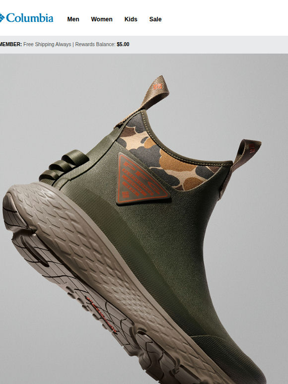 The driest boots on deck.