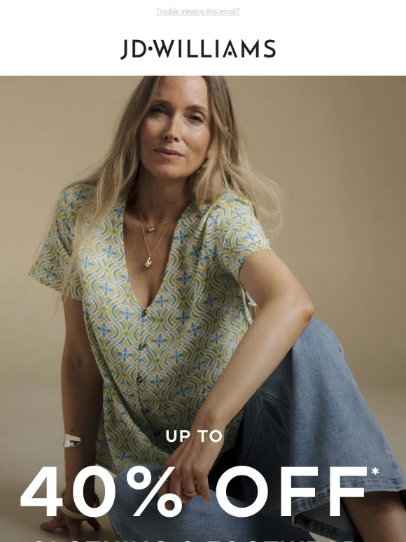 Up to 40% off... The perfect excuse to shop 😍