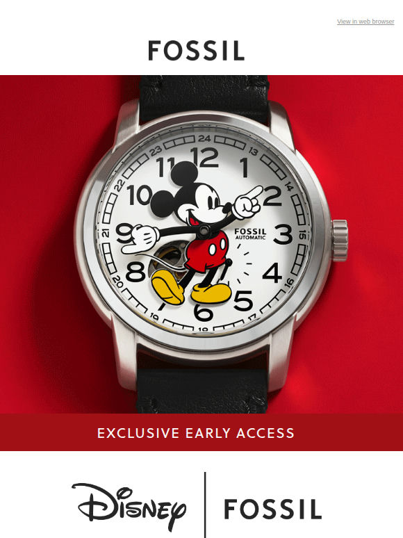 💫 Early Access To Disney x Fossil