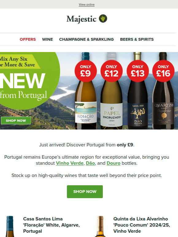 NEW Portuguese wines from £9