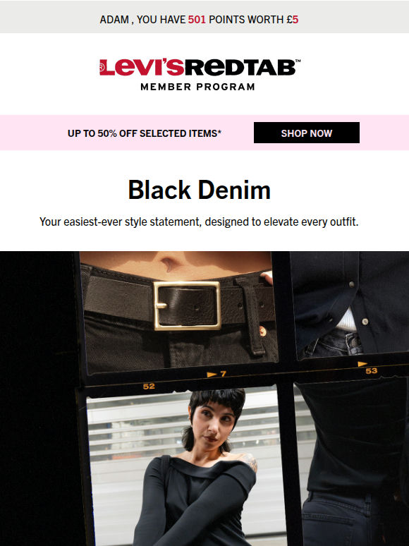 Make an easy style statement with black denim