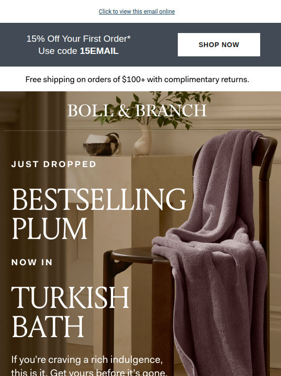 💜 Bestselling Plum, now in Turkish Bath