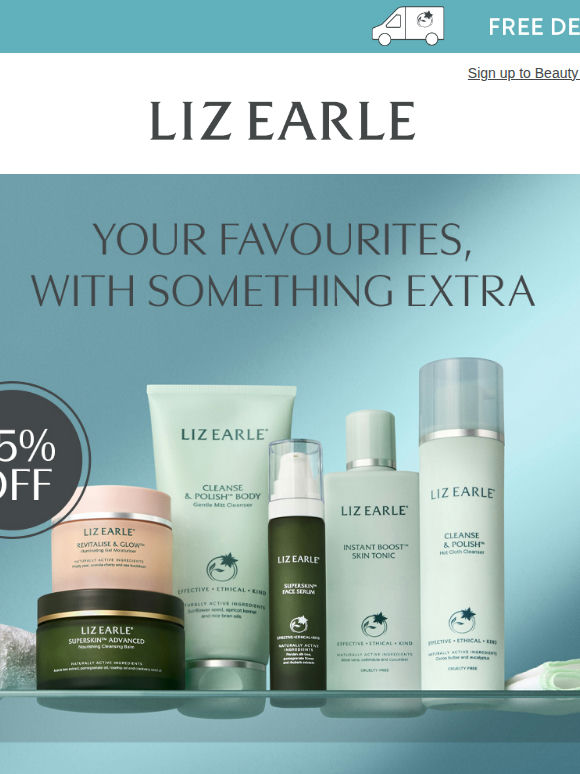 25% off the products you love