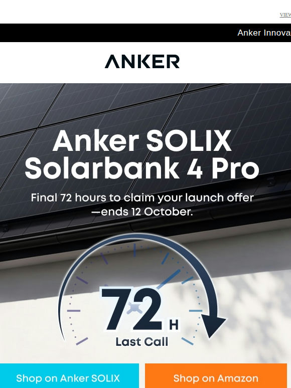 ⏳72H Left: The Best Solarbank 4 Pro Offer Ends Soon