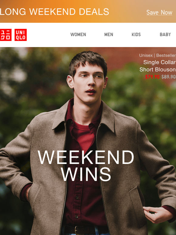 Your long weekend in savings