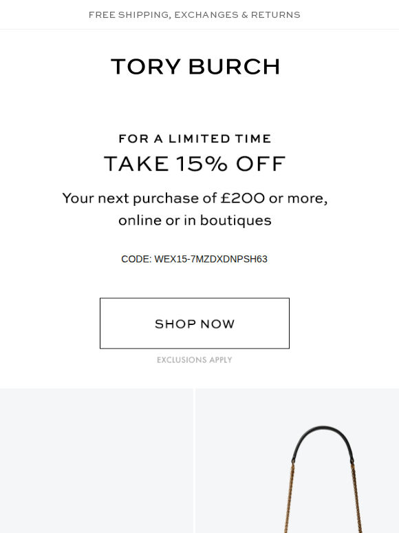 Just for you: 15% off