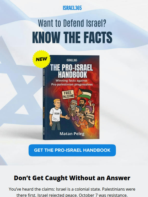 Love Israel? Know how to defend her.