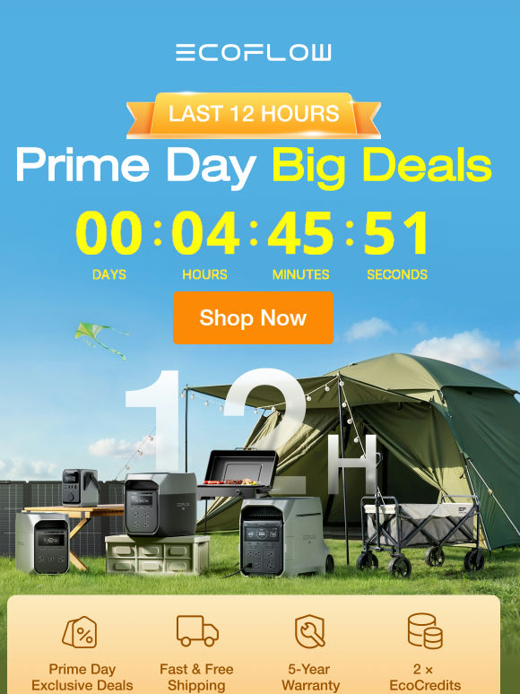 ⏳ Last 12 Hours to Save Up to 58% Off！