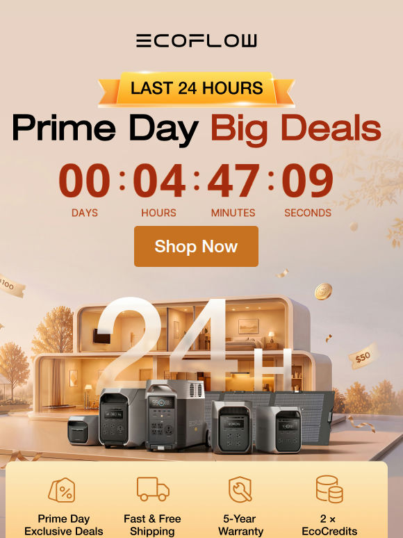 ⏳ Last 24 Hours to Save Up to 58% Off！