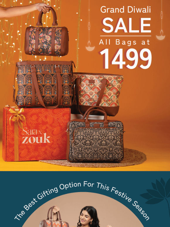 Grand Diwali Sale : Buy any Bag at 1499 ONLY!