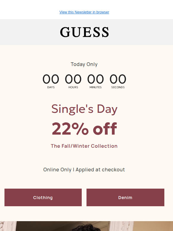 Single's Day 22% off