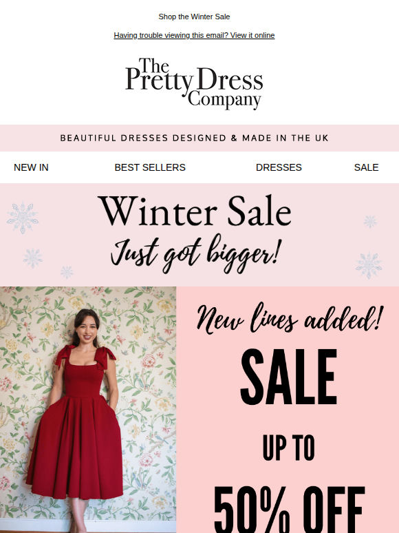 New to Sale, up to 50% Off more lines added ✨