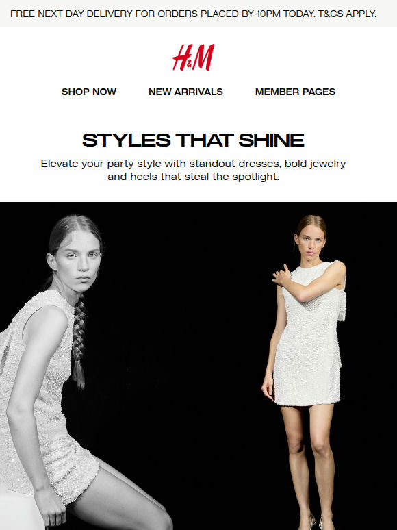 Enjoy free Next Day Delivery today