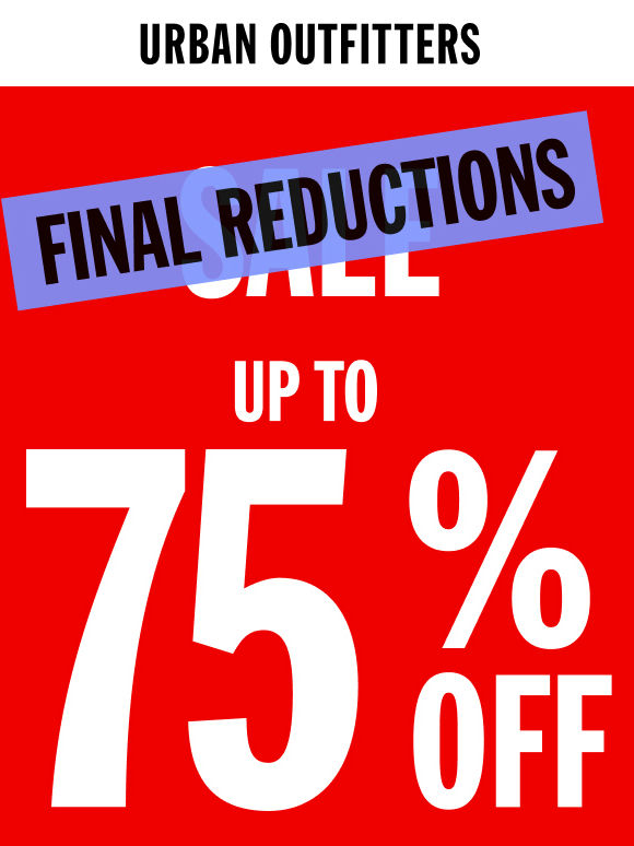 SALE!! UP TO 75% OFF 👇