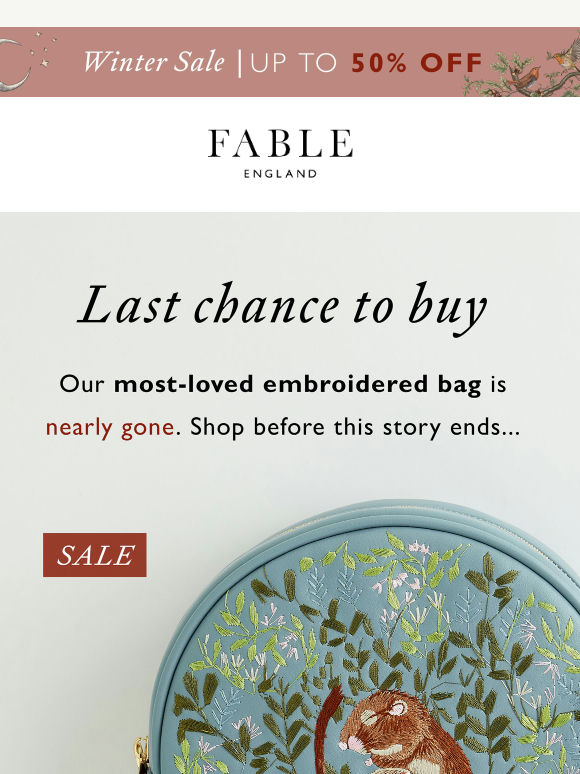 Psst! Our most-loved Dormouse bag is on sale 💌