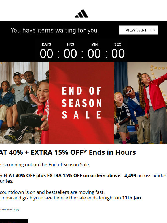 🚨 Final Countdown: adidas EOSS Ends Soon ⚡