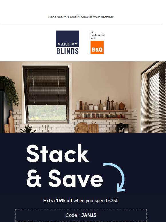 Final hours: stack & save extra 15%