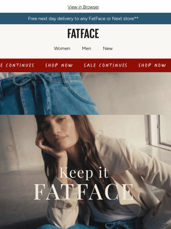 Keep it FatFace: Denim