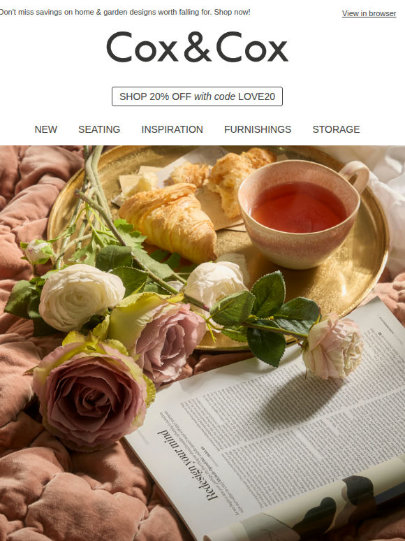 Love your home | 20% OFF 'til midnight Monday!