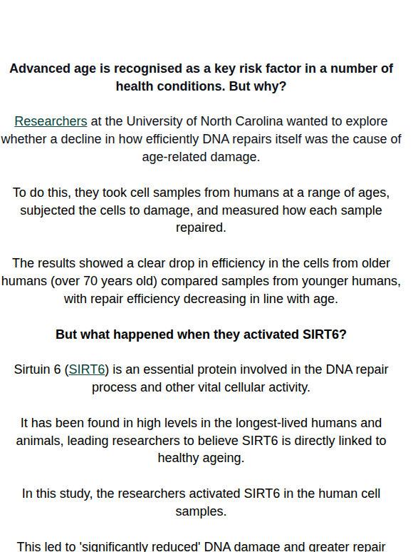Study: This Ingredient Improves DNA Repair 🧬