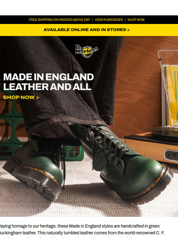 Made in England: New arrivals