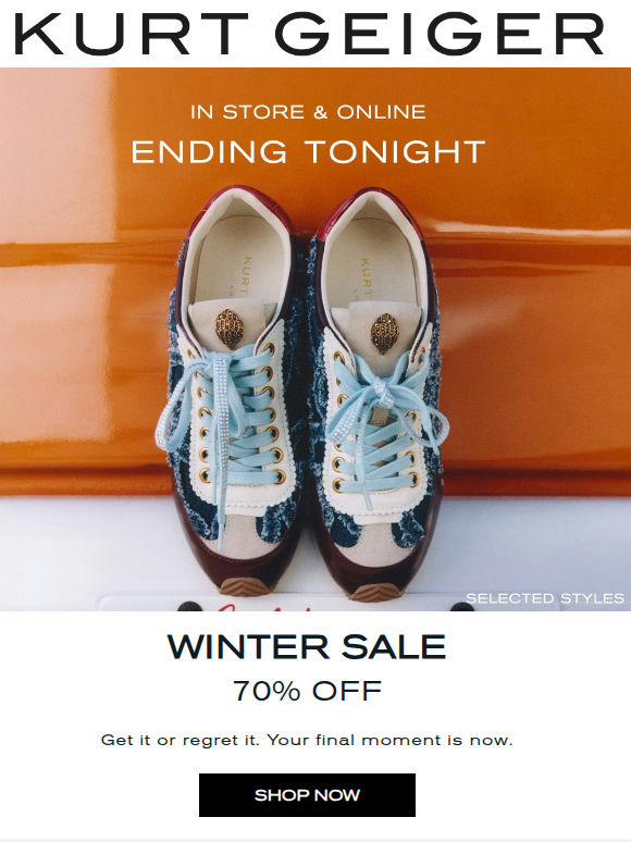 Ends Tonight | The Winter Sale