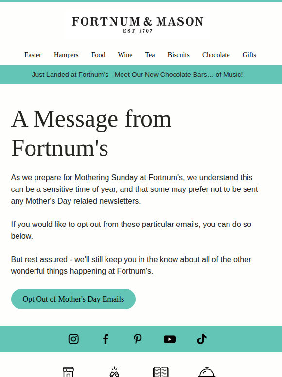 A Message from Fortnum's