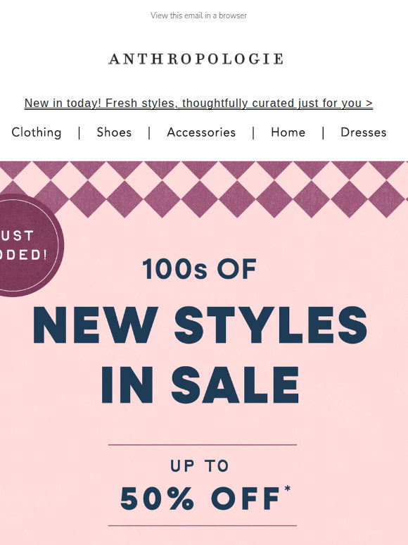 100s. OF. NEW. SALE. STYLES!