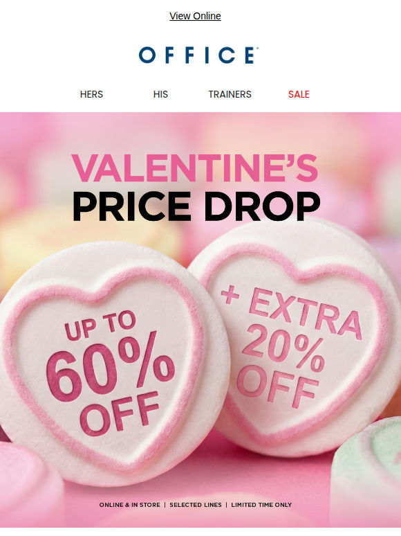 A Valentine's Treat: Extra 20% off 💌