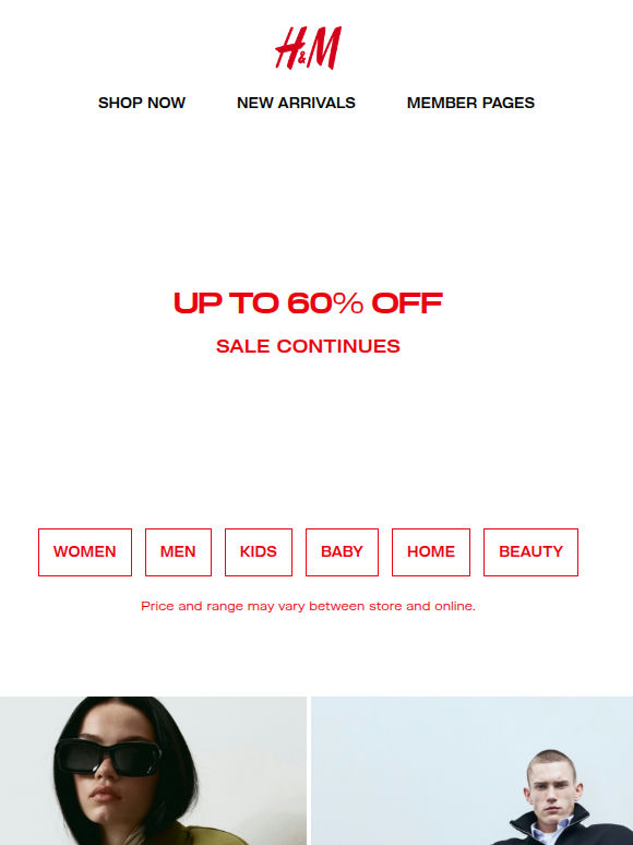 Up to 60% off | Sale in-store and online