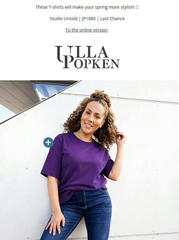 Add colour to your look – discover T-shirts now! 👕