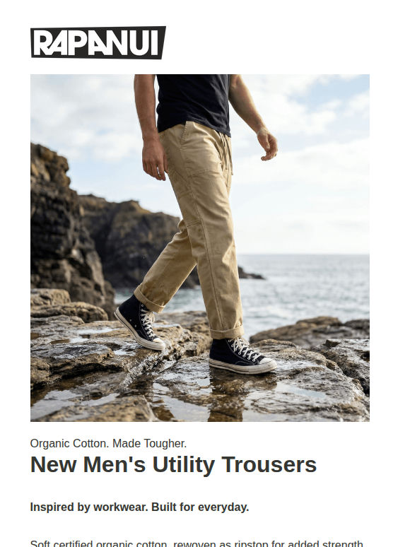New: Men's Utility Trousers