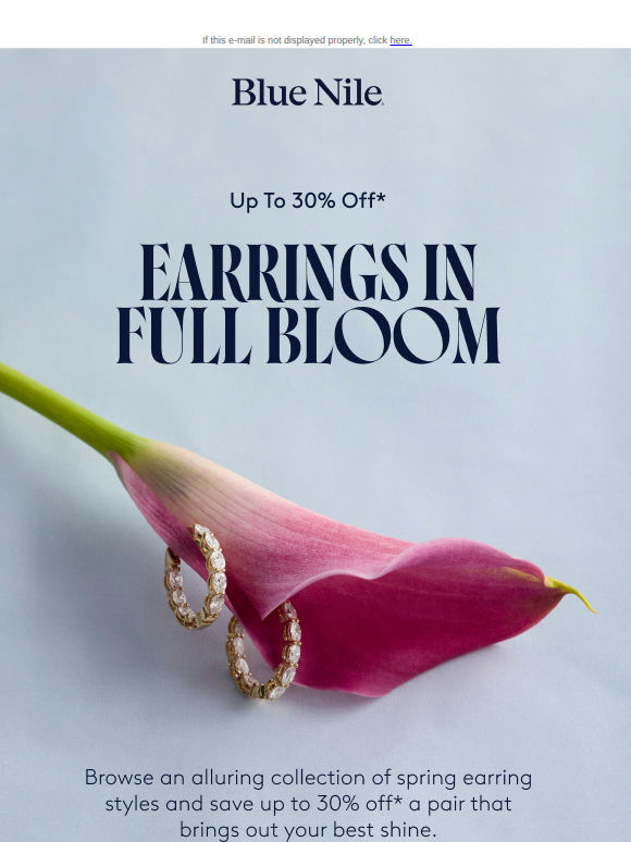 Earring Savings In Full Bloom