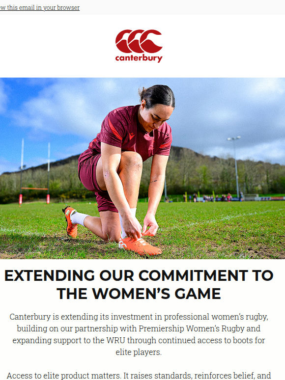 Extending Our Commitment to the Women’s Game