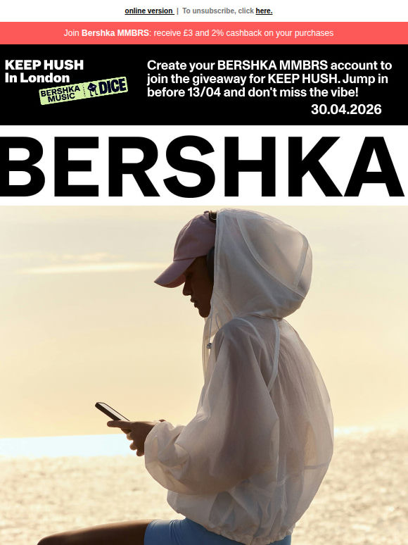 Keep up your pace with BERSHKA ACTIVE 💫