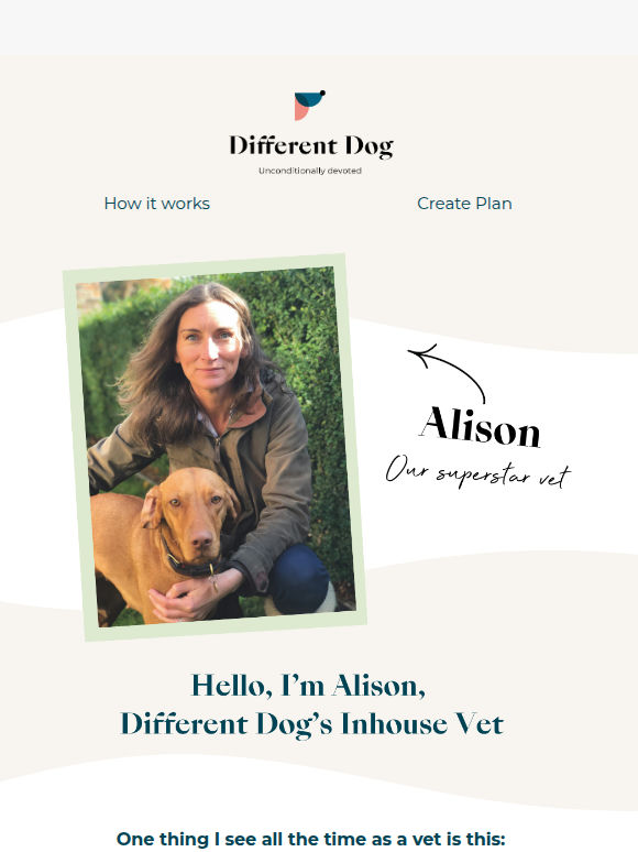 What I see all the time as Different Dogs in-house Vet