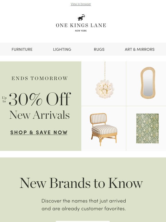 New Brands to Know — Up to 30% Off, Ends Tomorrow