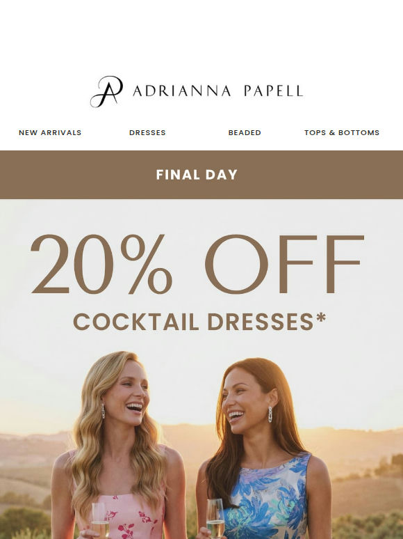 Last Day 😭 20% Cocktail Dresses Ends At Midnight