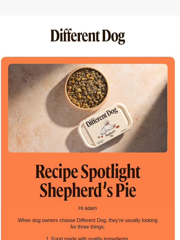 Why dogs love our Shepherd’s Pie 🤤