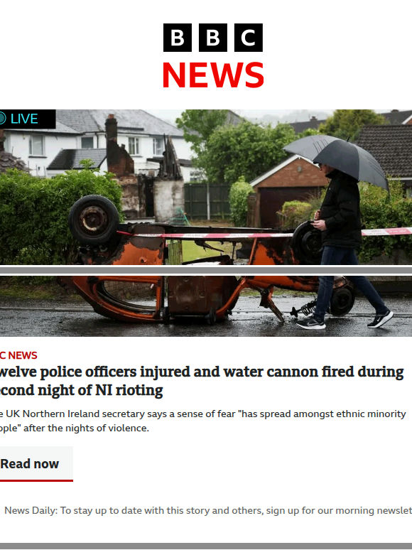 12 officers injured during second night of NI riots | Defence Secretary John Healey resigns | The dispute over what caused Air India crash