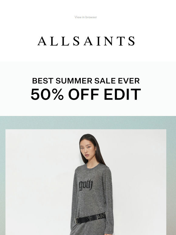 Sale: The 50% Off Edit