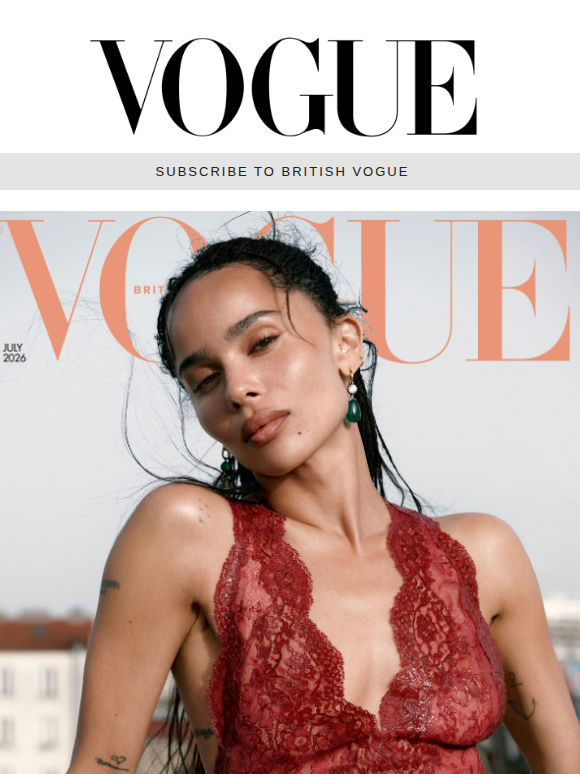 Zoë Kravitz Is British Vogue’s July 2026 Cover Star