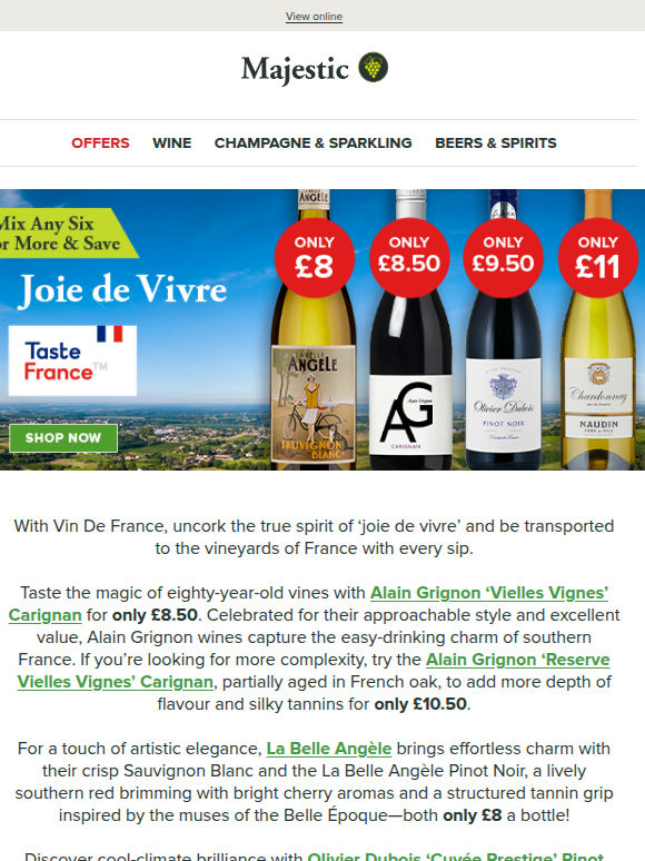 Discover France’s iconic wines from £8